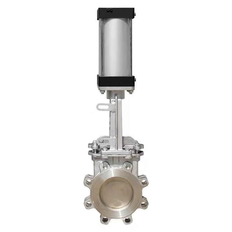 Z673X series pneumatic clamp gate valve Z673-2.5C-DN400 cast steel body nominal pressure 2.5bar, gate valve