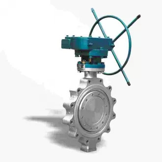Lug type triple eccentric butterfly valve