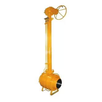 Fully welded ball valve