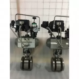 Pneumatic titanium ball valve