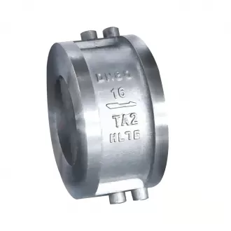 Titanium disc valve