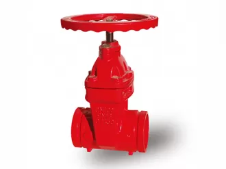 Fire trench dark rod gate valve