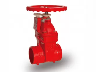 Fire trench signal gate valve