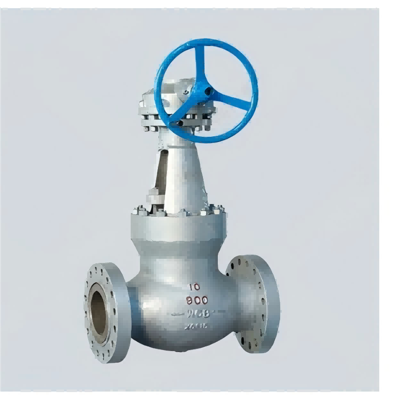 Self-sealing flanged globe valve