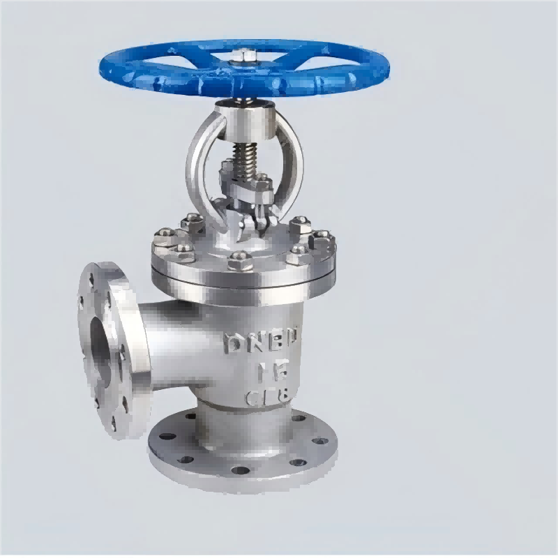 Angle flanged globe valve