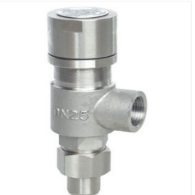 Spring micro-open external thread safety valve