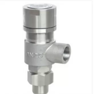Spring micro-open external thread safety valve