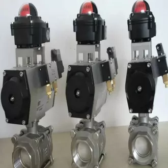 Q611F pneumatic three-piece ball valve