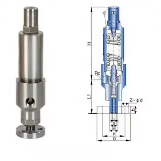 Stainless steel high pressure safety valve
