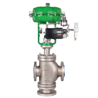Diaphragm three-way regulating valve