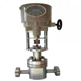 Electric multistage high pressure cage regulating valve
