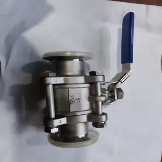 Q81F three-piece clamp ball valve, clamp ball valve