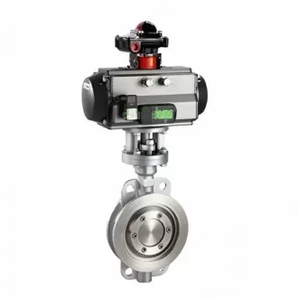 Stainless steel pneumatic butterfly valve, pneumatic butterfly valve.butterfly valve