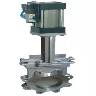 Pneumatic single-clip knife gate valve, knife gate valve