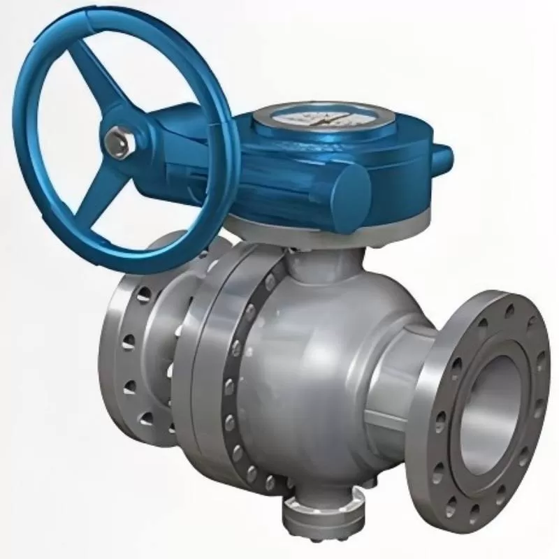 Q347F Worm Gear Fixed Ball Valve, Fixed Ball Valve, Ball Valve